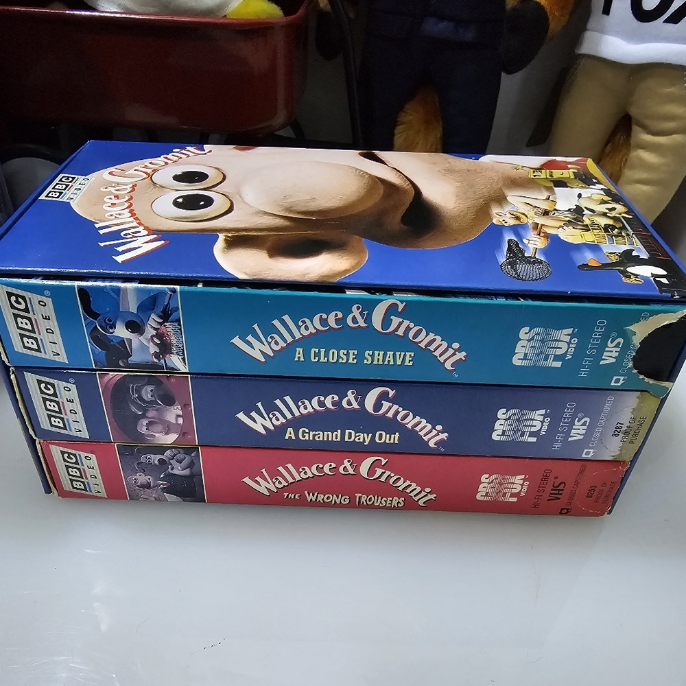 Vintage Wallace & Gromit Vhs Boxset